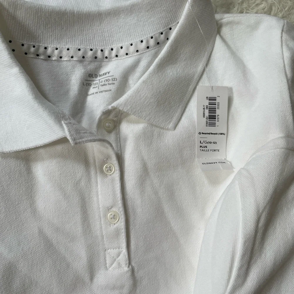 Old Navy Kids White Polo Shirts bundle 2 pieces